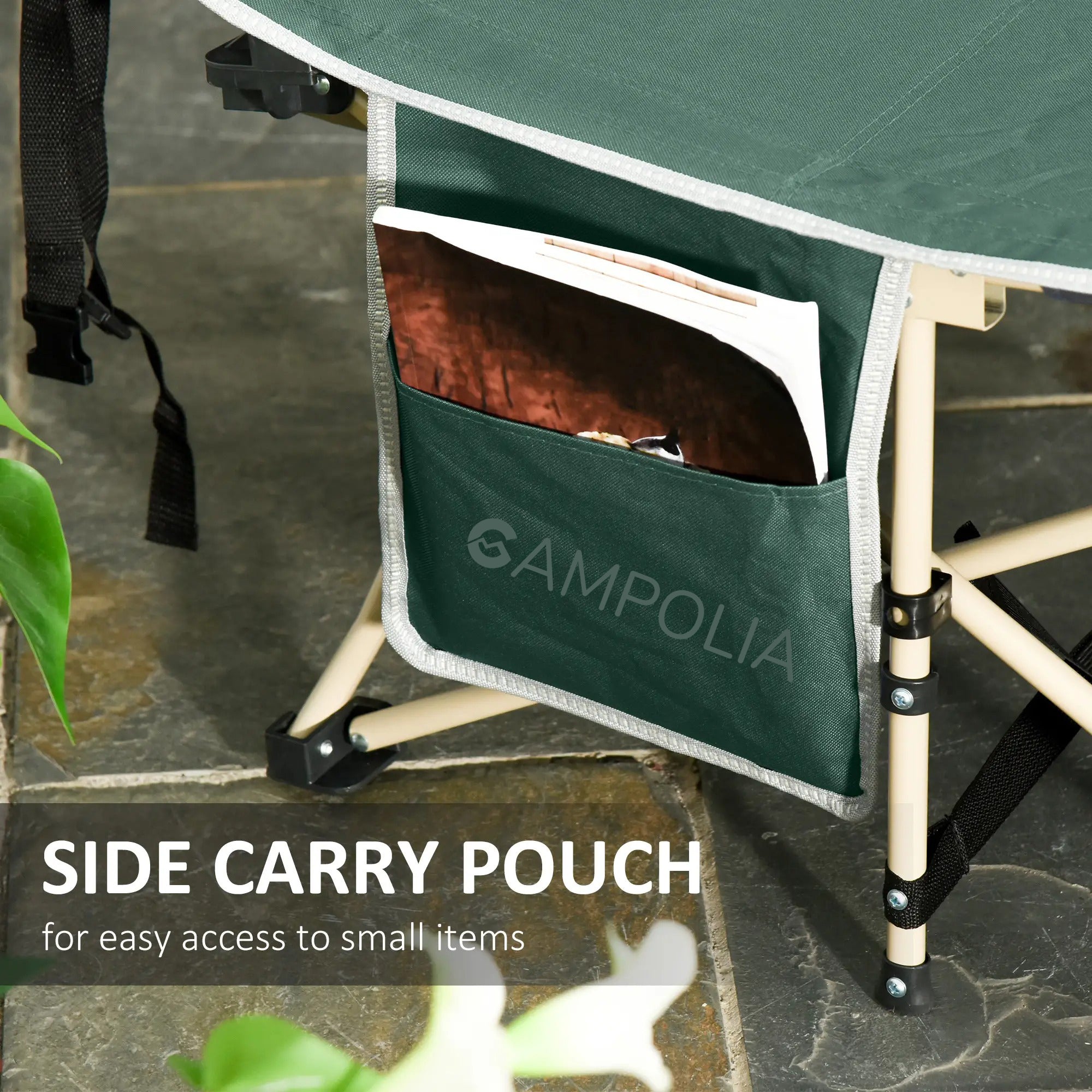 Green Folding Portable Camping Cot
