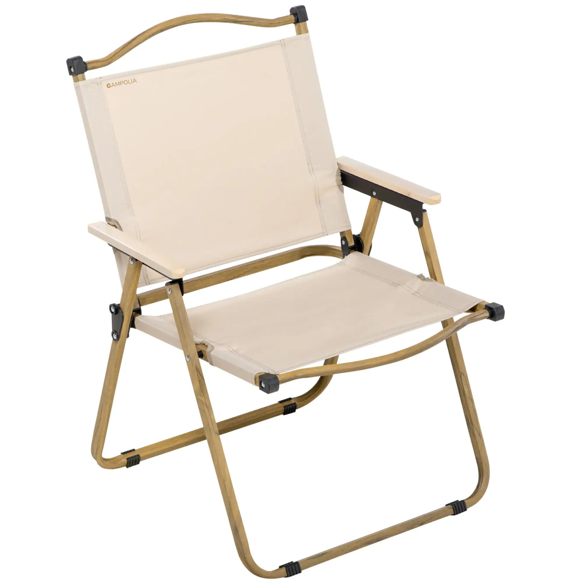 Folding Khaki Camping Chair Portable