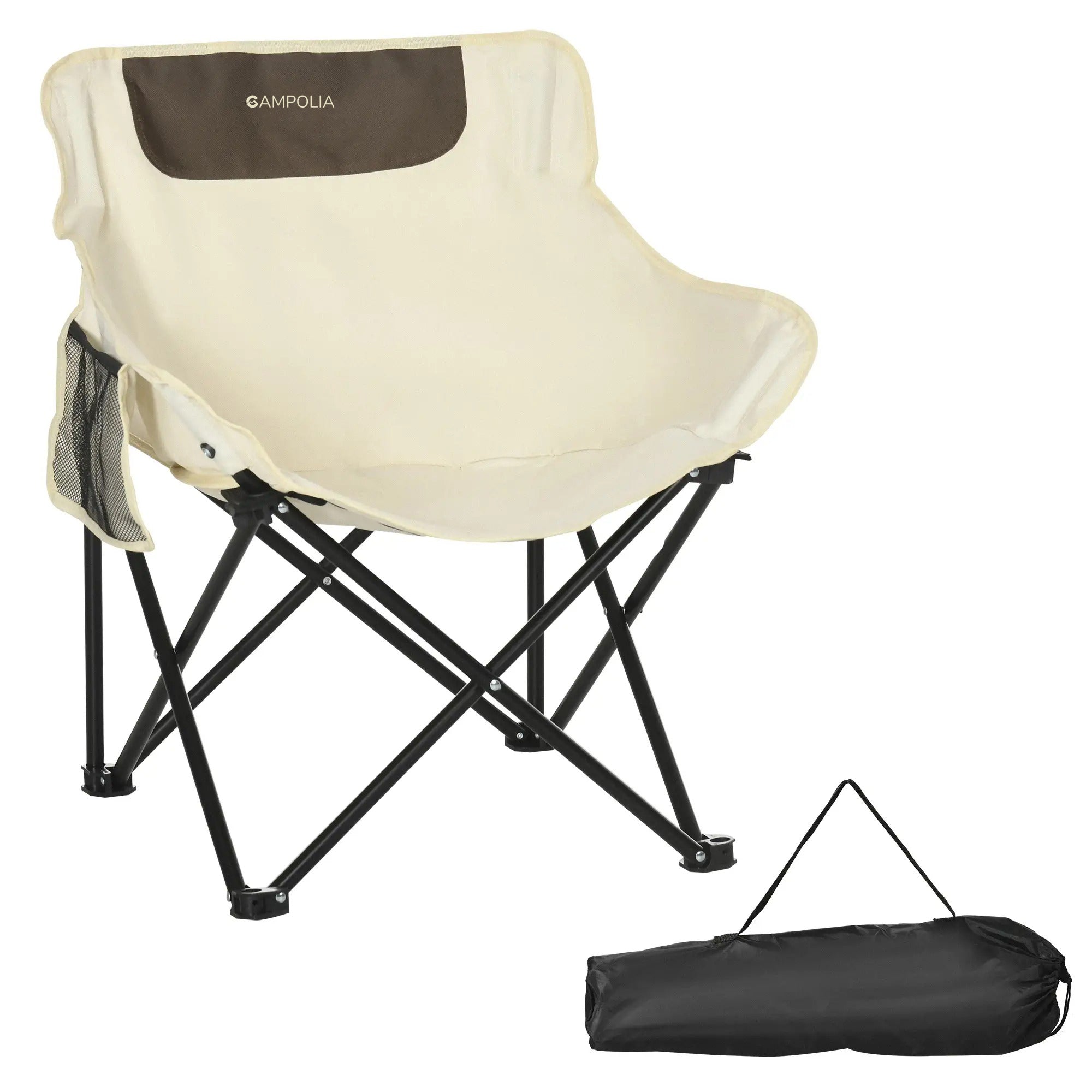 White Folding Outdoor Camping Chair